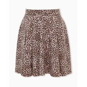 Torrid Leopard Print Skater Skirt
